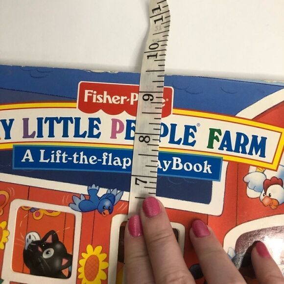 fisher price my little people farm a lift the flap play book cardboard as is - Picture 11 of 11